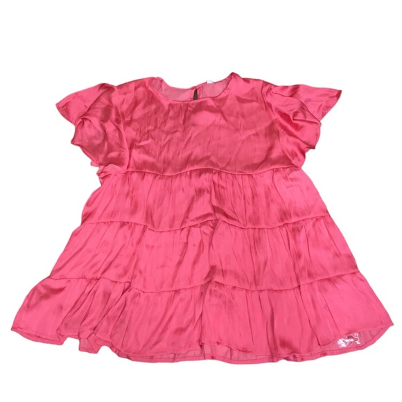 Glam Boutique Silky Blouse Baby Doll Top Size Medium NWT - Picture 1 of 1